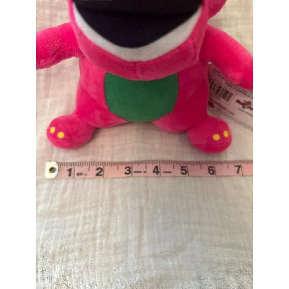 Barney plush stuffed animal dinosaur pink green kids teens collectible 2000's